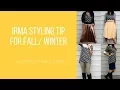 LuLaRoe Irma styling tips for Fall Winter
