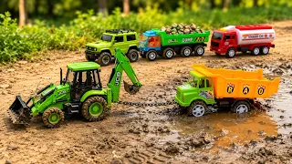 Tata dumper truck 2518 stuck heavy mud | Jcb tractor video | tractor gadi | Jcbcartoon video