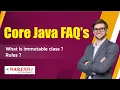 What is Immutable class Rules Core Java FAQs s Naresh IT