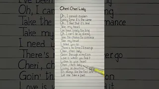 Modern Talking Cheri Cheri Lady Lyrics 
