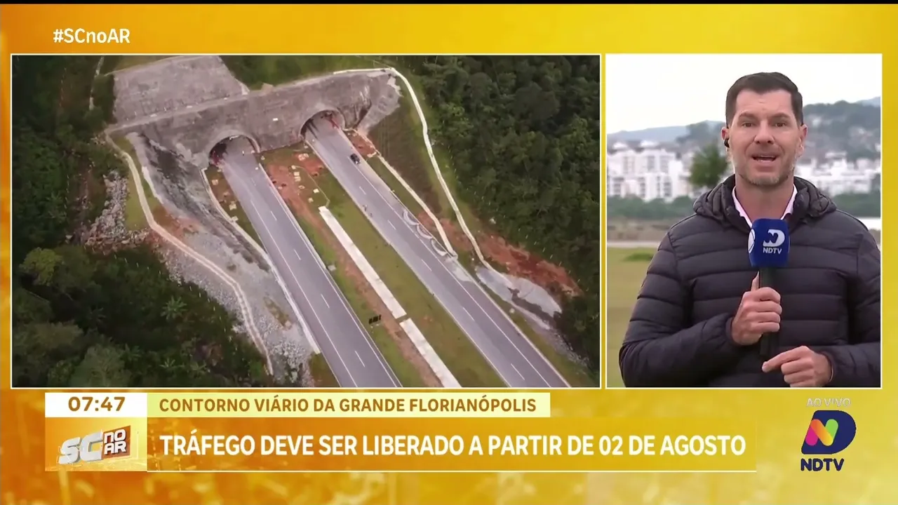 Contorno Viário da Grande Florianópolis será liberado a partir de 2 de agosto