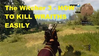 The Witcher 3 - HOW TO KILL WRAITHS EASILY