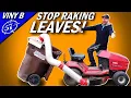 Never ever rake leaves again DIY leaf vaccum MK II on the raking leaf system