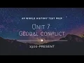 AP World History Modern Unit 7 Review