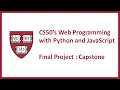 CS50 s Web Programming with Python and JavaScript - Final Project Capstone