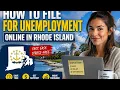 How to file for unemployment online in Rhode Island