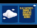 9 9 2 Activity - Relative Humidity Gizmo