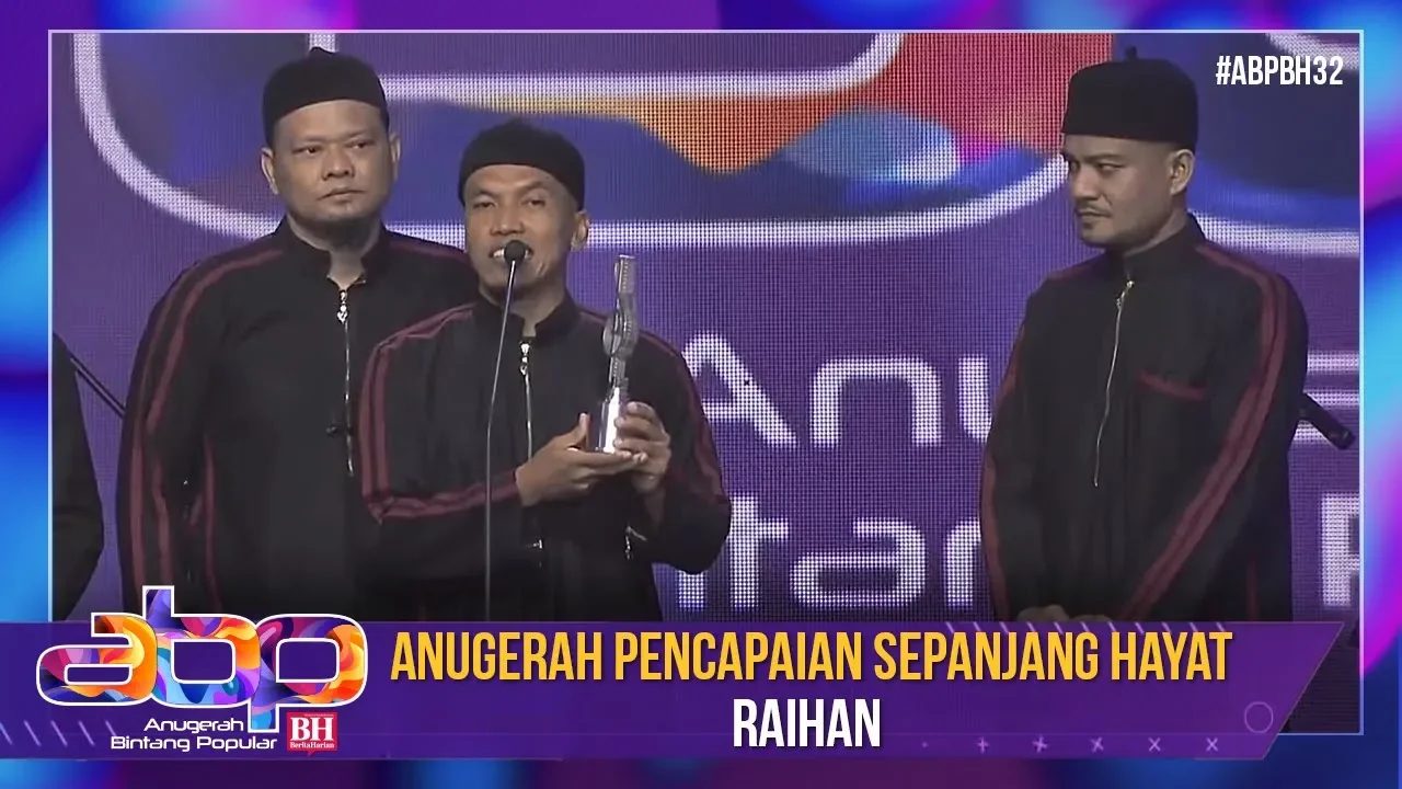 Raihan - Anugerah Pencapaian Sepanjang Hayat | #ABPBH32