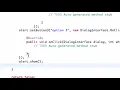 Android Developing Applications Tutorial 134 AlertDialog methods and ClickListener