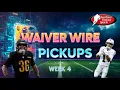 Waiver Wire Pickups Week 4