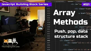 Array Methods Push Pop Data Structure Stack - Javascript Building Blocks 21