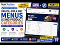 8 Working with menus on Ecommerce Store