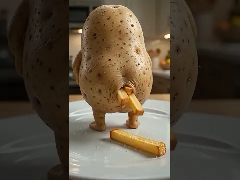 Dad and my older brother ate french fries