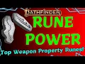 Top 20 Weapon Property Runes for Pathfinder 2e