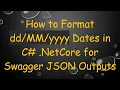 How to Format yyyy Dates in C NetCore for Swagger JSON Outputs