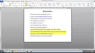 SI Timesheet Plan Submission Tutorial