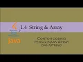 1 4 Array String Contoh coding dalam Java