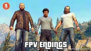 GTA 5 Enhanced Next Gen - All Story Endings FPV (4K 60FPS Ultra RTX) No Commentary