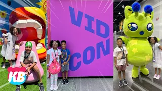 OUR FIRST VIDCON! 🎉 Creator Meetups, Surprises & Family Fun! | Throwback Kamdenboy & Kyraboo