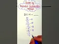 Division by repeated subtraction method