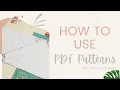 How to use PDF Patterns Little Miss Lorraine