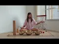 Sound therapy | Tibetan singing bowls with soft rainstick & koshi chimes for deep relaxation 