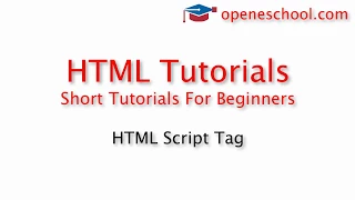 HTML Tutorials For Beginners - HTML Script Tag