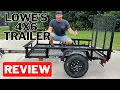 Lowe s Carry-On 4x6 Utility Trailer HONEST REVIEW DETAILED WALKTHROUGH