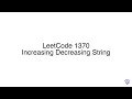 LeetCode 1370 Increasing Decreasing String