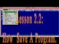 Lesson 2 2 How To Save A Program In C Turbo Cpp Program Saving
