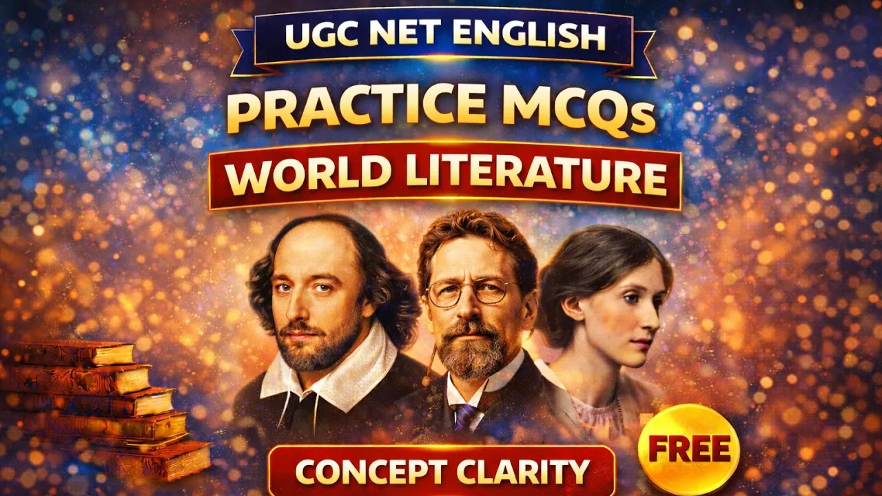 World Literature MCQs with Concept Clarity | UGC NET English 🎯