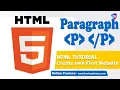 Paragraph tags - HTML Tutorial