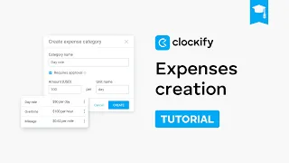 Expenses - Creation Clockify Tutorial 2025