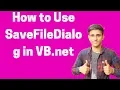 How to Use SaveFileDialog in VB net Shubham Jangid
