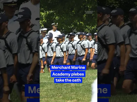 Families watch as Merchant #Marine Academy candidates take the #oath to become #plebes. #bootcamp