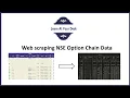 Web scrapping fetch Realtime NSE Option Chain data - Part01