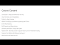 Course Content of With