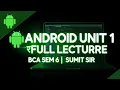 Android Unit 1 Full Lecture Introduction to Android Development BCA Sem 6 BKNMU BCA School