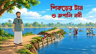শিকড়ের টান ও রুপালি নদী | Bengali Animated Village Story | Bangla Family Drama