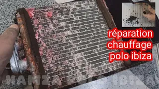 تصليح شوفاج Ibiza 1 4 Démontage Et Réparation Du Chauffage Ibiza Polo 