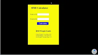 How To Create BMI Calculator Using Javascript