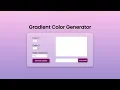 Gradient Color Generator Using HTML CSS and JavaScript with Source Code