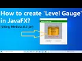How to create a Level Gauge in JavaFX Medusa Gauges Tutorial