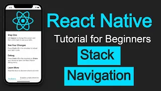 React Native tutorial Stack Navigation React Navigation version 6