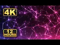 Abstract Colorful Constellations 4K Network Geometric Shapes Sci-Fi Screensaver for Relaxing