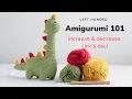 Amigurumi 101 How to Increase INC and decrease DEC Left Handed