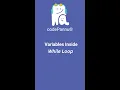 18 Variables inside while loop