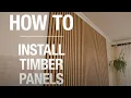 How To Install Timber Wall Panels - Bunnings Warehouse