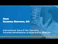 Meet Suzanna Shermon DO Pain Spine Specialist Columbia Rehabilitation Regenerative Medicine