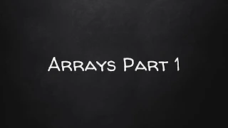 Learn JavaScript Part 16 - Arrays Part 1